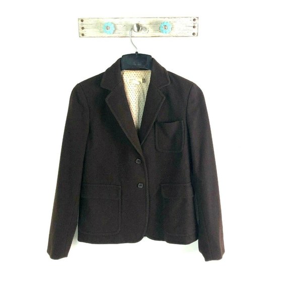 J. Crew Jackets & Blazers - J Crew S Brown Blazer Wool Blend Single Vent